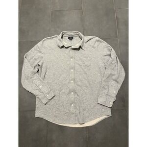 Brooks Brothers 346‎ Cotton Long Sleeve Button Shirt - Gray - XL